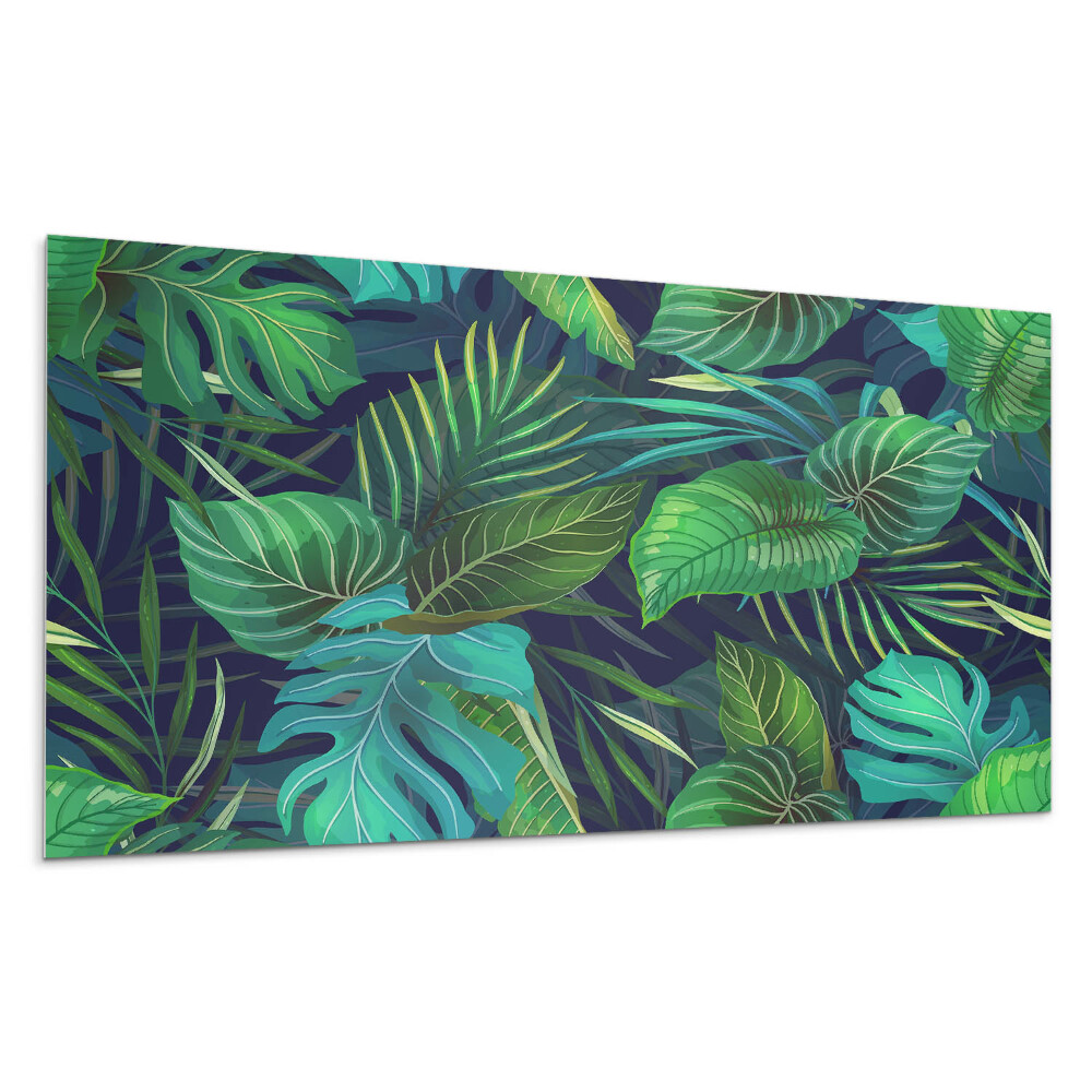 Pvc falburkolat Trópusi levelek a bozótosban