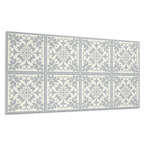 Dekorpanel falra Növényminta a csempéken