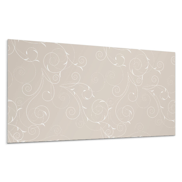 Dekorpanel falra Finom spirálok és levelek