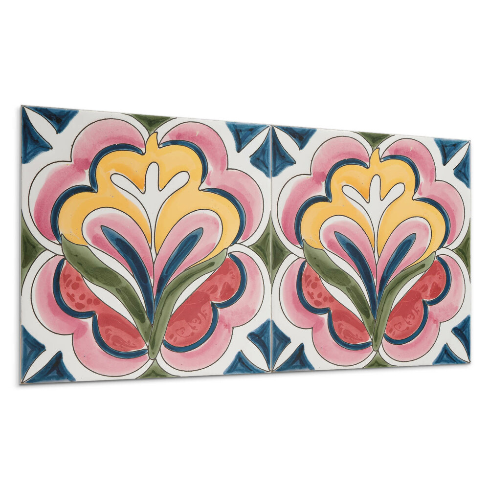 Pvc falburkolat Virágminta a csempén