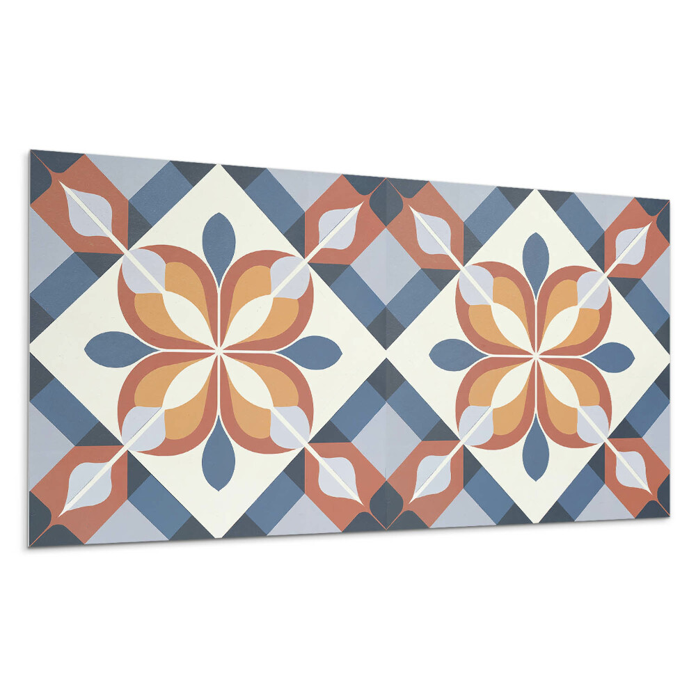 Falpanel Geometrikus virágmintás