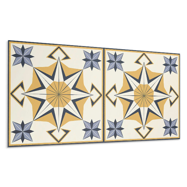 Pvc falburkolat Iránytű minta csillagokkal