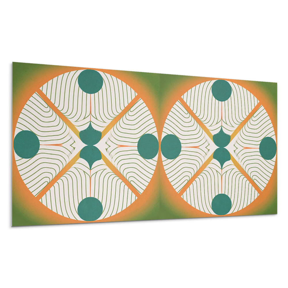 Falpanel Absztrakt kör alakú minta