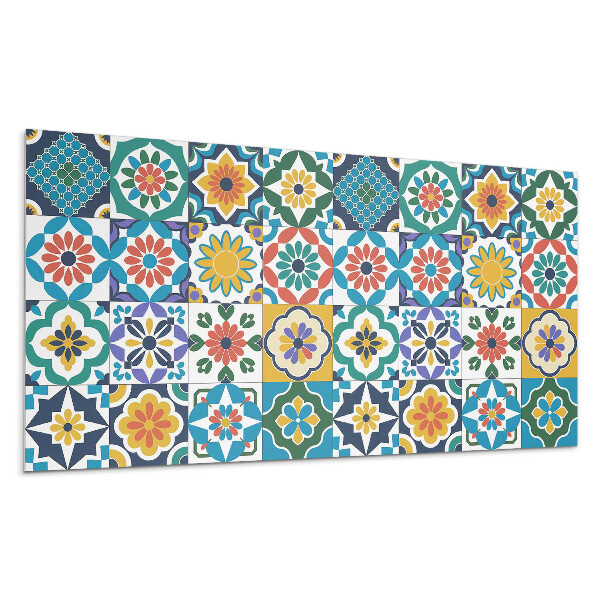 Dekorpanel falra Virág- és geometriai minták