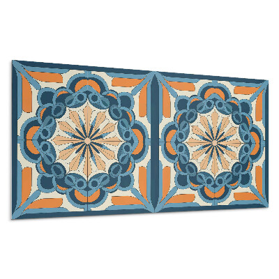 Dekorpanel falra Mandala minta virágmotívummal