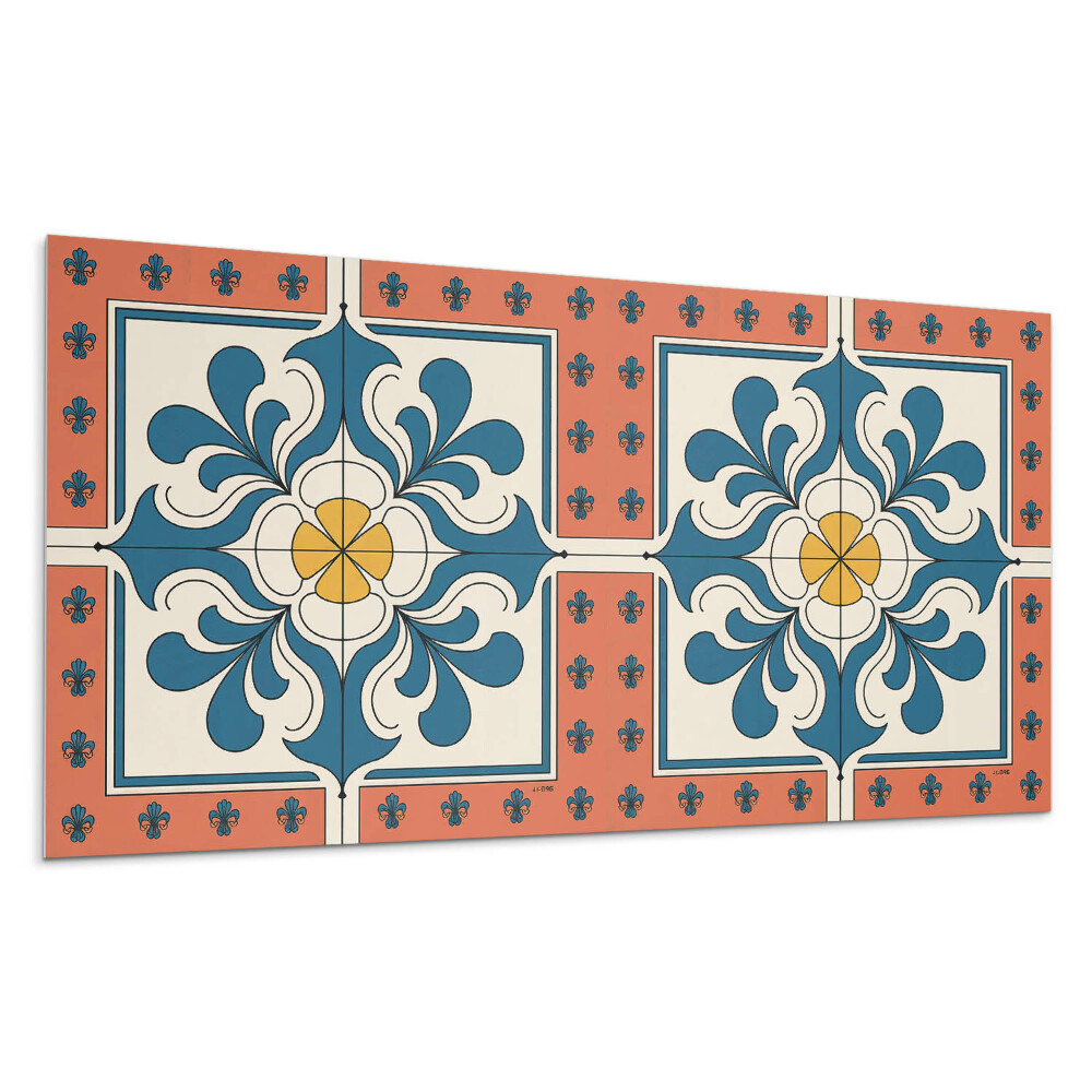 Falpanel Népi minta virágokkal