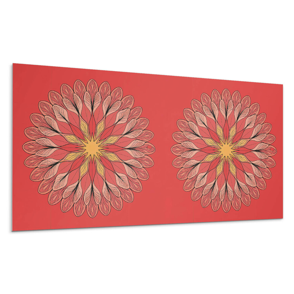 Dekorpanel falra Virágmintás mandala