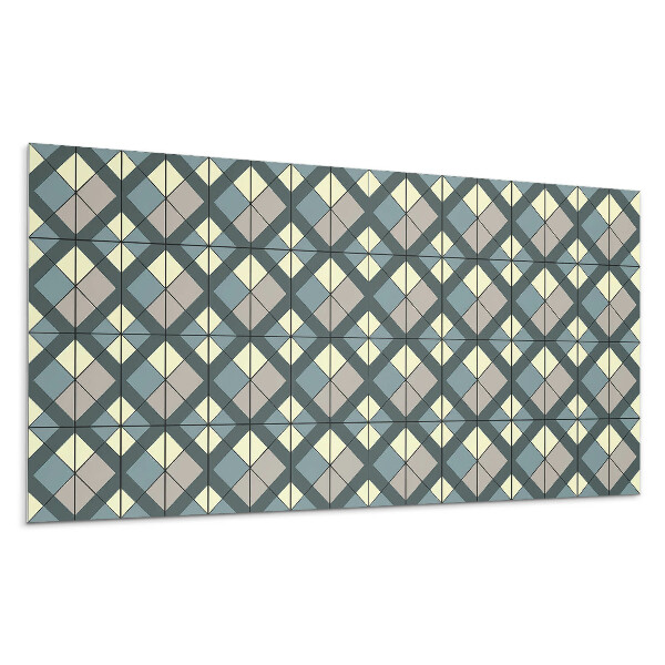 Falpanel Geometrikus kockás minta