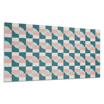 Öntapadó falburkolat Geometrikus kockás minta