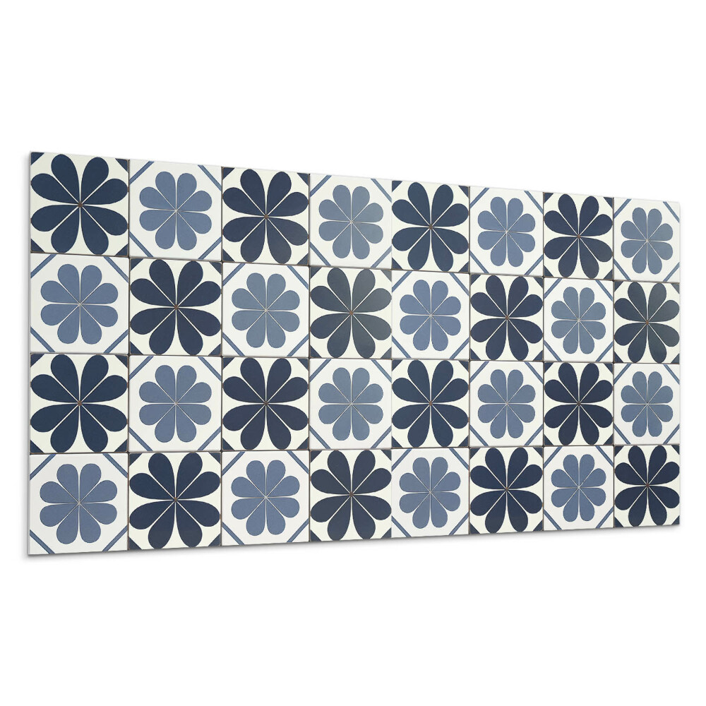 Falpanel Virágmintás csempéken