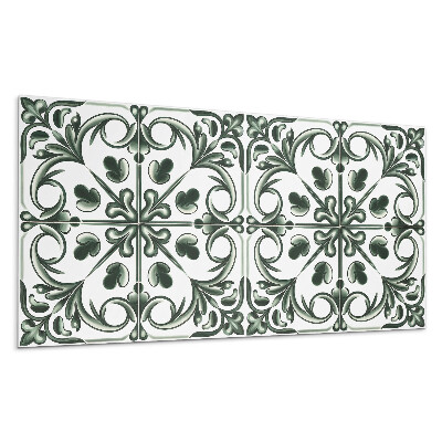 Dekorpanel falra Növényminta a csempében