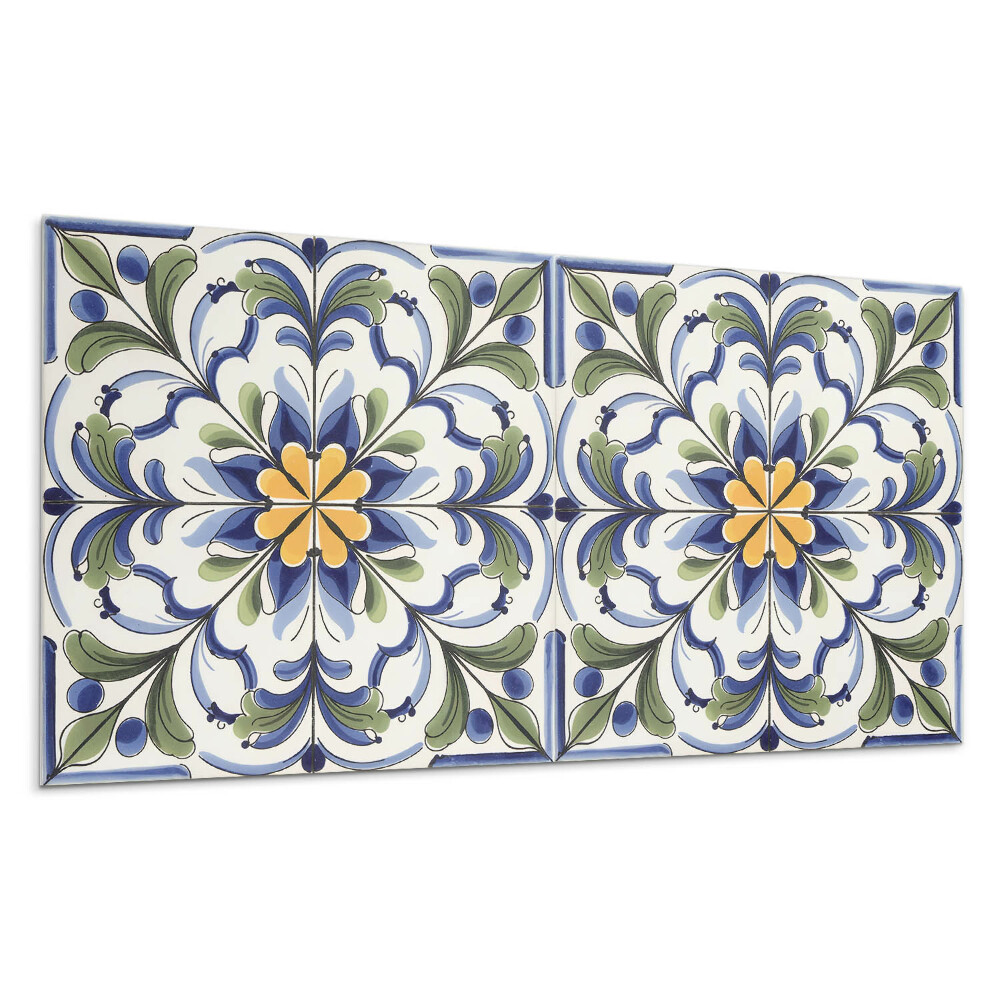 Öntapadó falburkolat Virágos kerámia minta