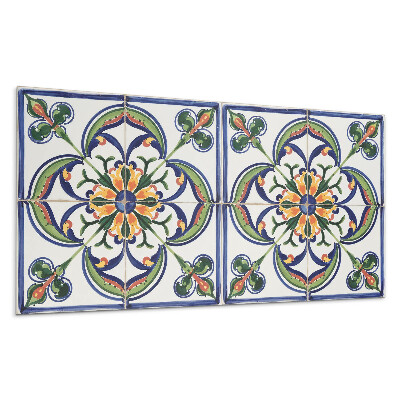 Dekorpanel falra Virágminta a csempén