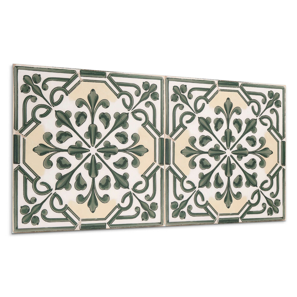 Dekorpanel falra Növényminta a csempén