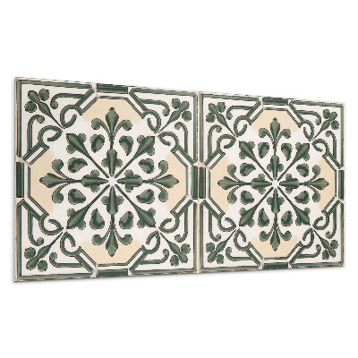 Dekorpanel falra Növényminta a csempén