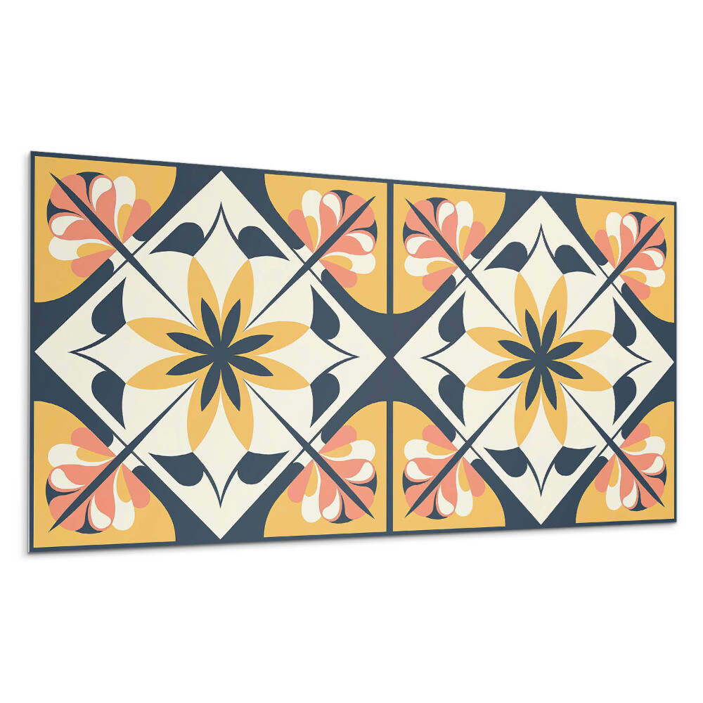 Öntapadó falburkolat Virágminta rombuszban