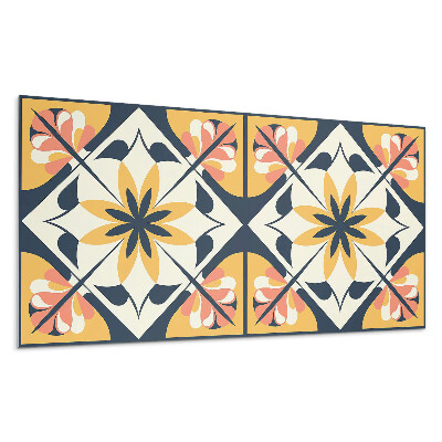 Öntapadó falburkolat Virágminta rombuszban