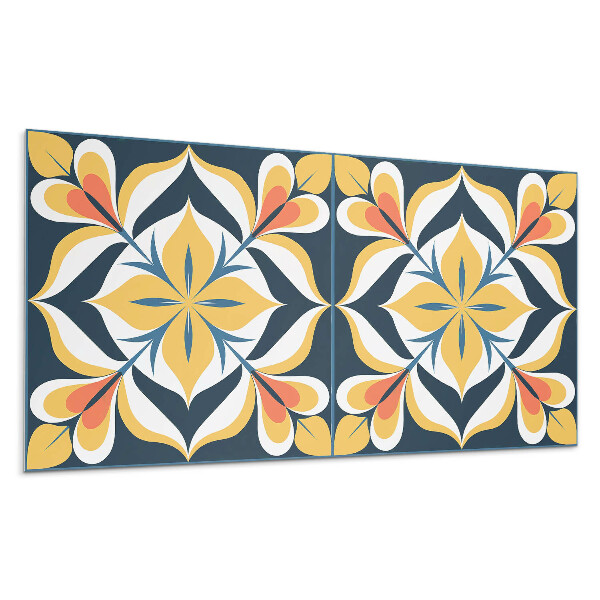 Dekorpanel falra Stílusos virágminta