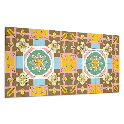 Dekorpanel falra Virágminta a háttérben