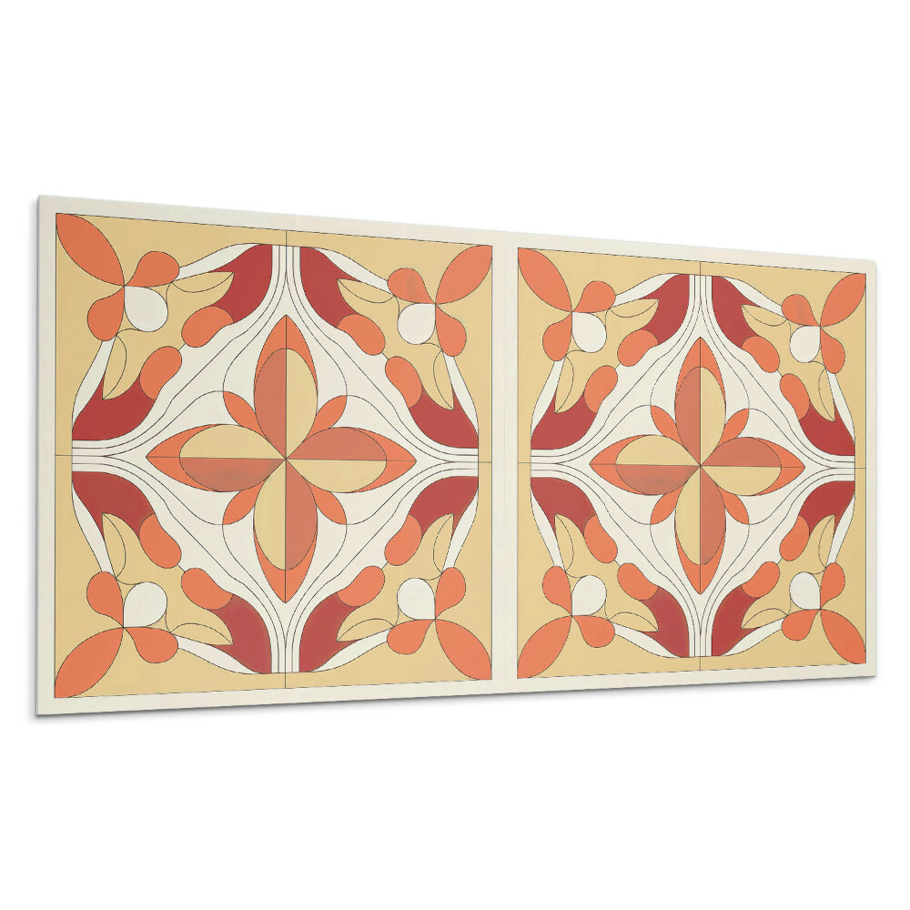 Öntapadó falburkolat Absztrakt virágmintás