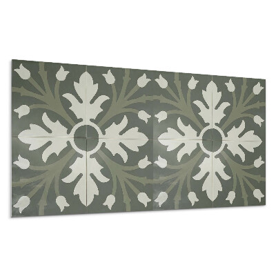 Dekorpanel falra Növényminta a csempéken