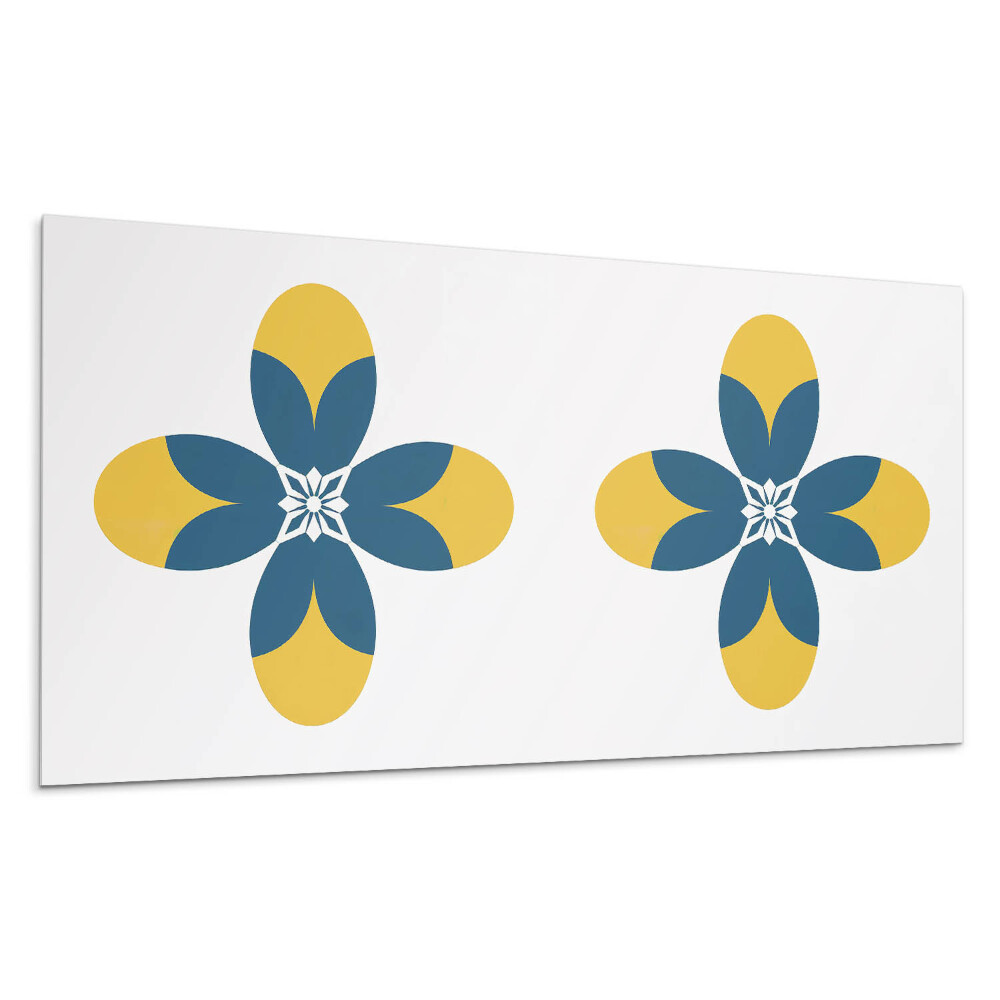 Öntapadó falburkolat Szimmetrikus virágmintás