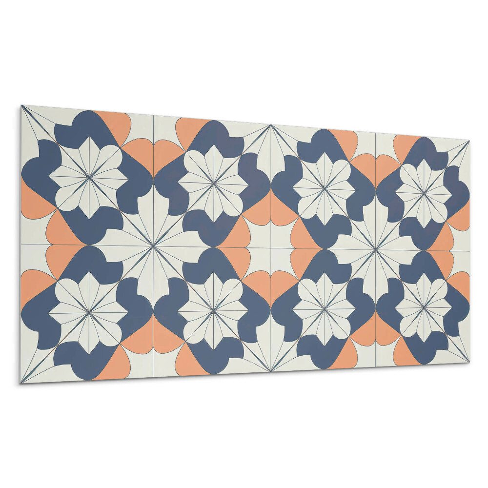 Pvc falburkolat Geometrikus virágmintás