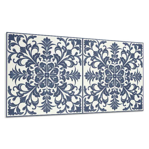 Pvc falpanel Virágminta levelekkel