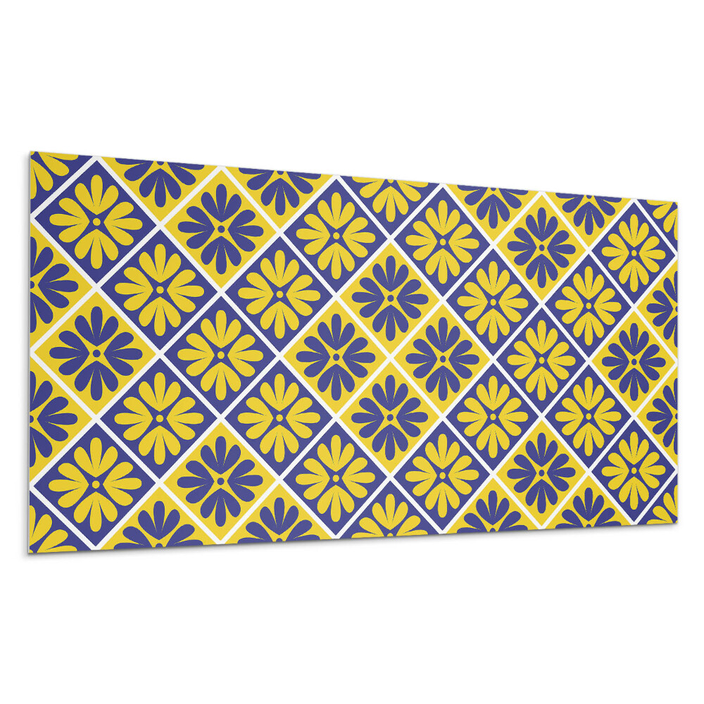 Pvc falburkolat Virágminta rombuszokban