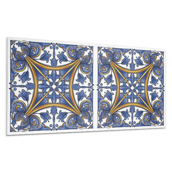 Falpanel Növényi minta díszekkel