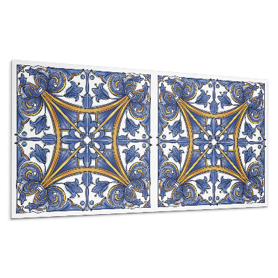 Falpanel Növényi minta díszekkel