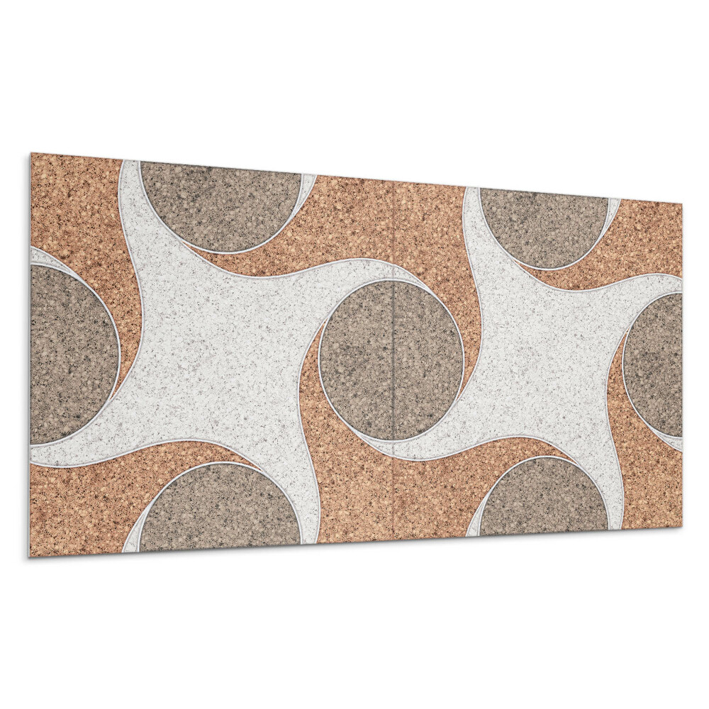 Öntapadó falburkolat Körökkel és hullámokkal díszített minta