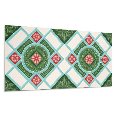 Falpanel Virágminta rombuszban