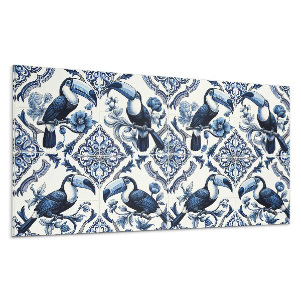 Dekorpanel falra Tukán dekoratív csempéken