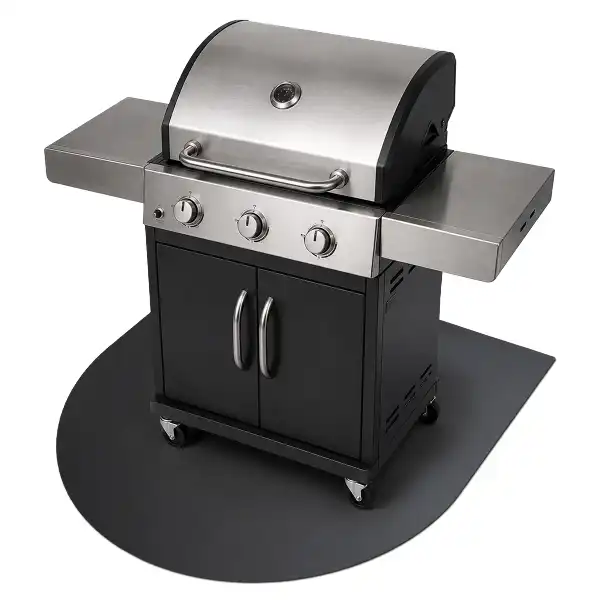 Lemez grillszőnyeg félovális 80x90 cm