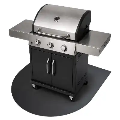 Lemez grillszőnyeg félovális 80x90 cm