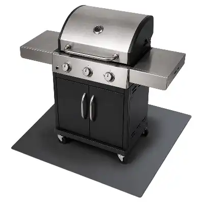 Téglalap alakú acél grill alátét 100x80 cm