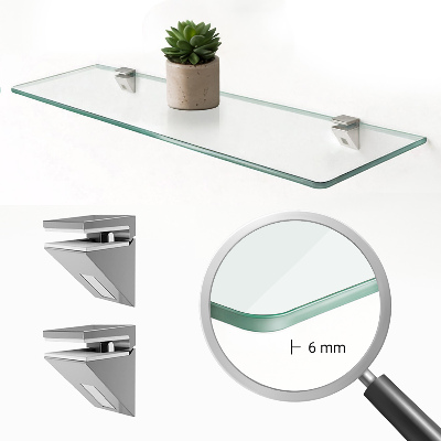 Üvegpolc a fürdőszobába átlátszó