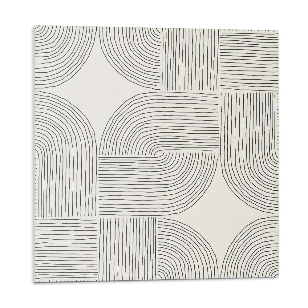 Dekorpanel falra Stilizált formák geometrikus sorrendben