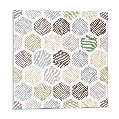 Öntapadó falburkolat Hatszögletű minta vonalakkal