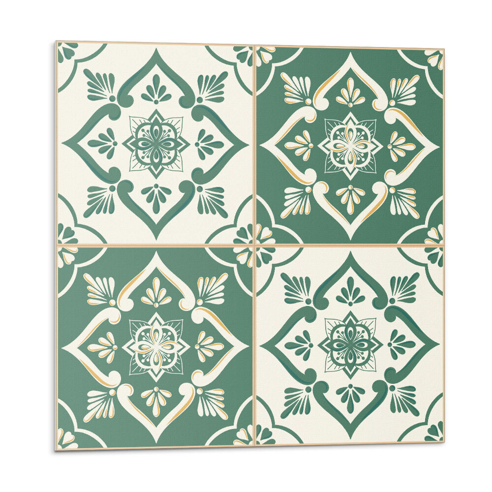 Dekorpanel falra Virágmotívumok kerámián