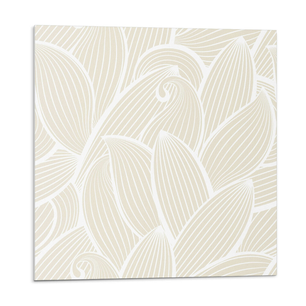 Falpanel Finom levelek hullámos mintákban