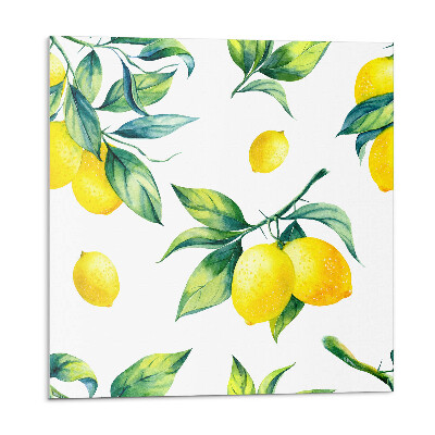 Dekorpanel falra Citrom motívum levelekkel