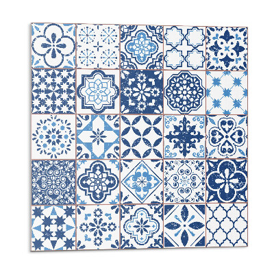 Falpanel Csempézett geometrikus motívumok