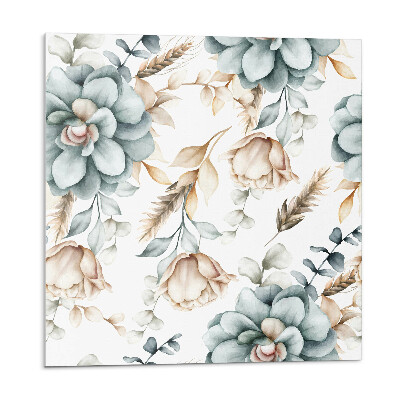 Öntapadó falburkolat Virágos növényi motívum