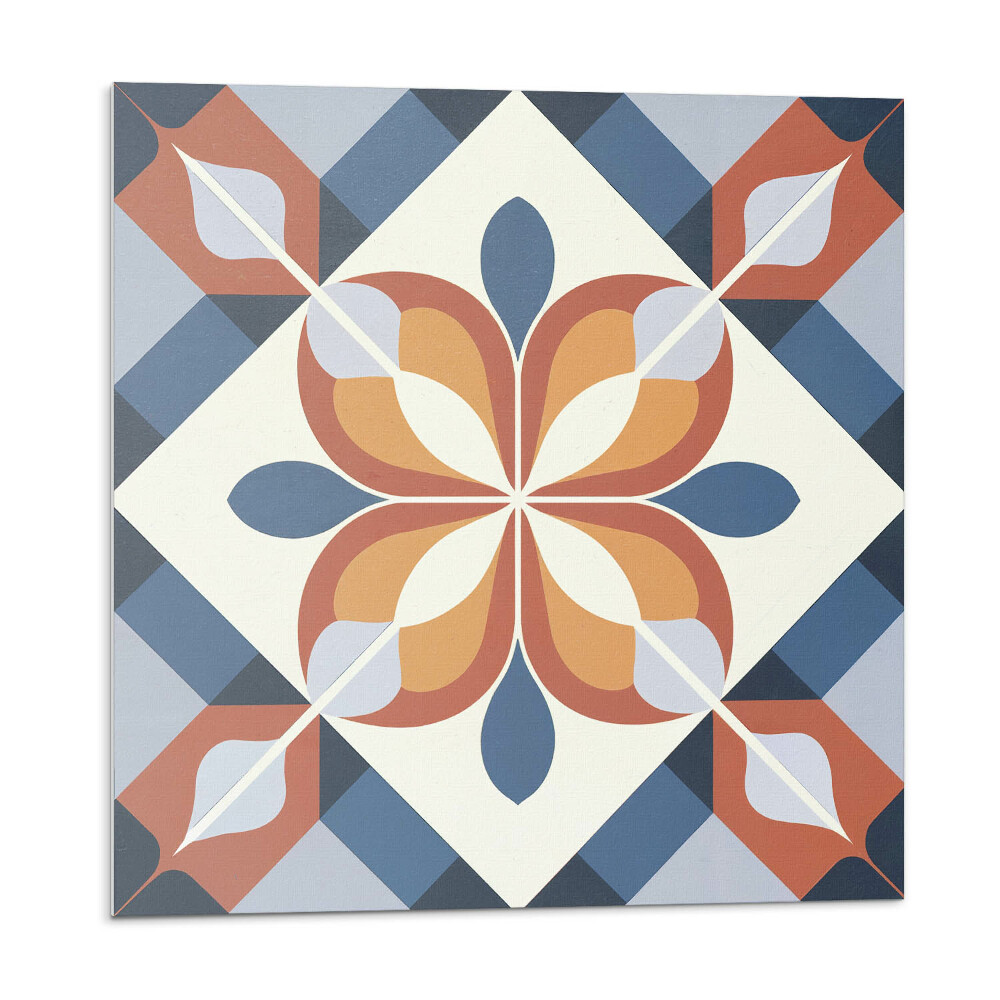 Pvc falburkolat Virágminta geometrikus stílusban