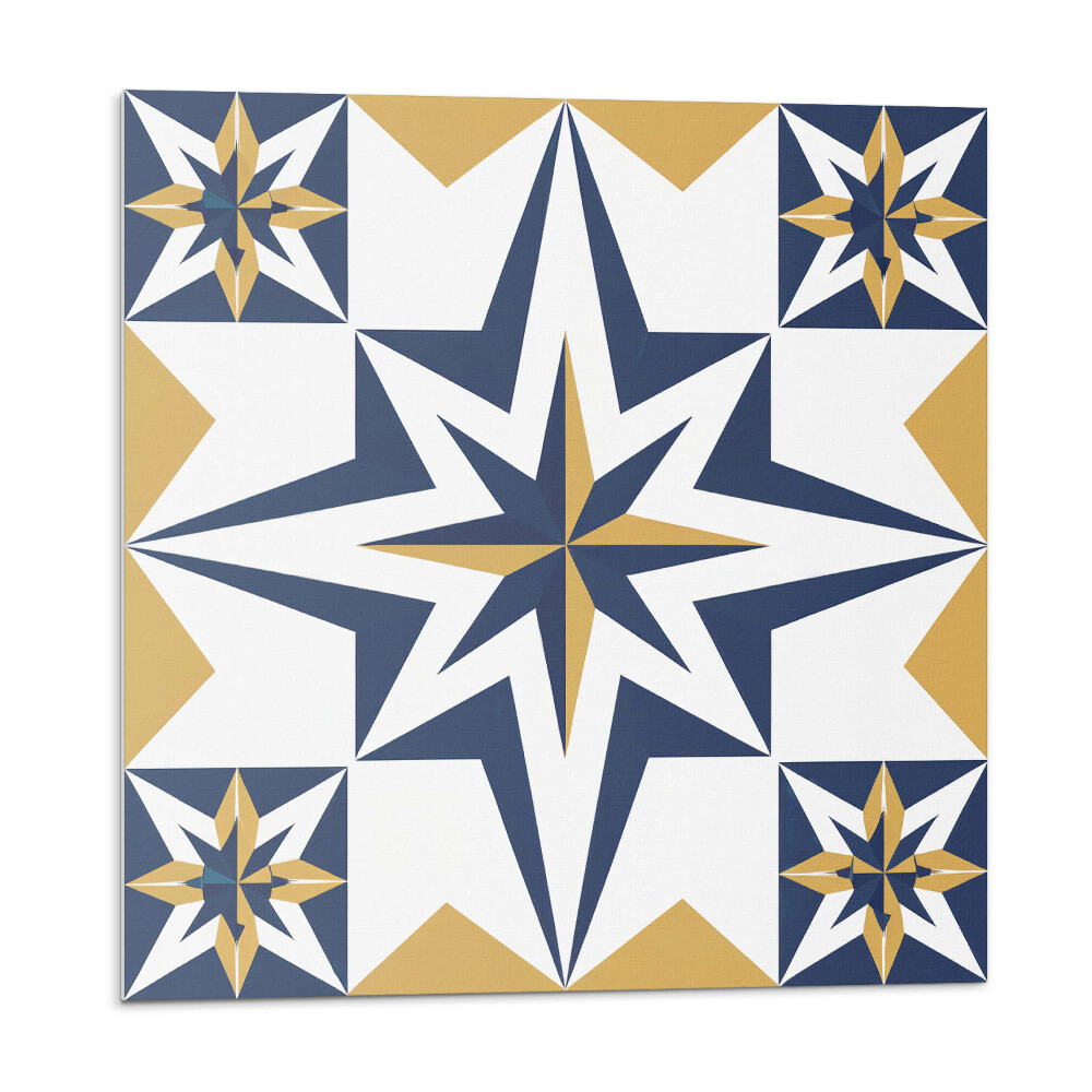 Falpanel Geometrikus csillagminta négyzeteken