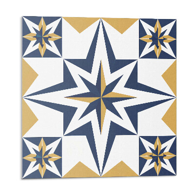 Falpanel Geometrikus csillagminta négyzeteken