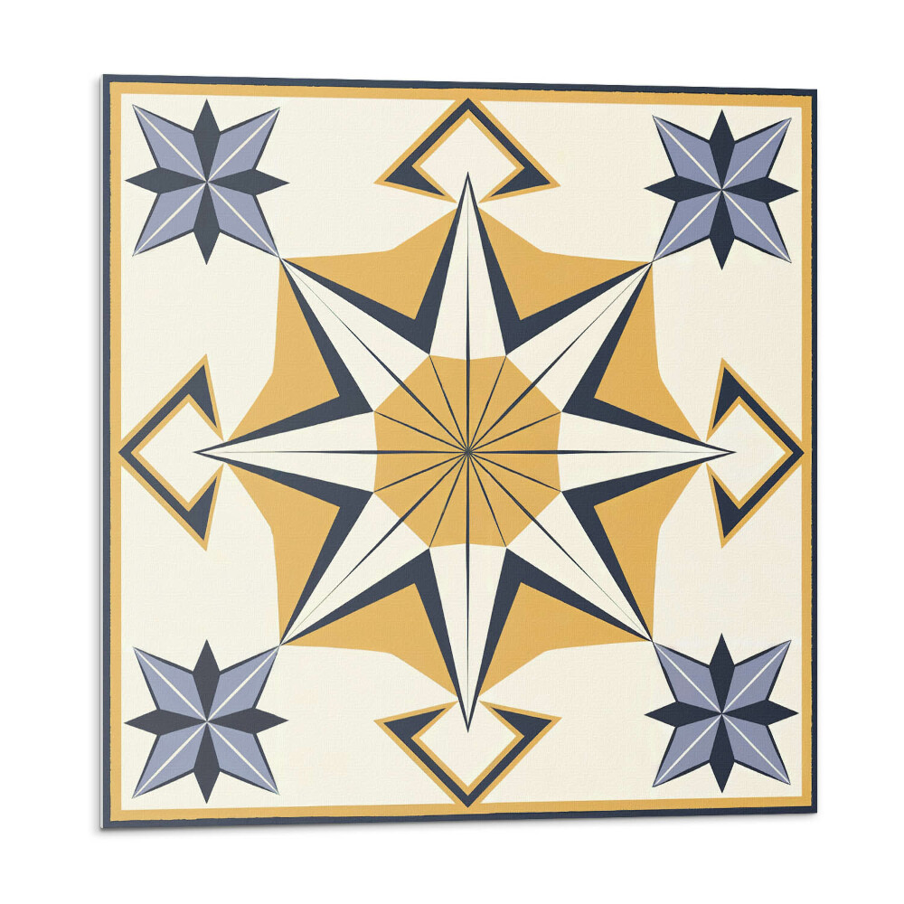 Dekorpanel falra Iránytű minta csillagokkal