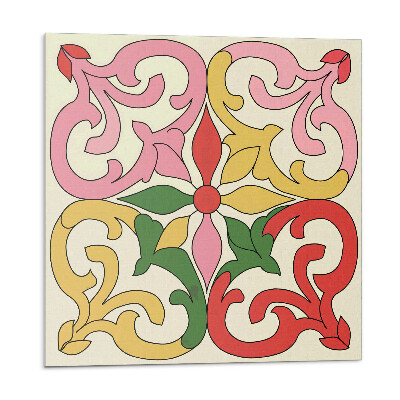 Öntapadó falburkolat Virágmotívum díszítő részletekkel